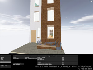Captura de pantalla de un archivo .bimx en GRAPHISOFT BIMx Desktop Viewer
