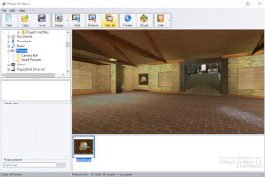 Captura de pantalla de un archivo .pgal en Photo! ¡3D Album 1.2