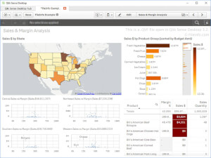 Captura de pantalla de un archivo .qvf en Qlik Sense Desktop 3.2