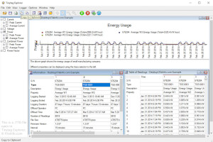 Captura de pantalla de un archivo .ttd en Tinytag Explorer