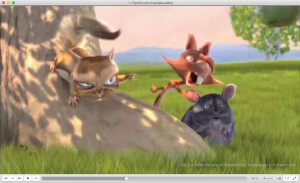 Captura de pantalla de un archivo .webm en VideoLAN VLC media player 3